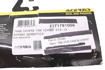 Acerbis 737497, 2171791006 Tank Cover Assembly Kit NOS