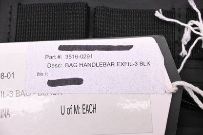 Biltwell 3516-0291 3 Riser Handlebar Bag NOS