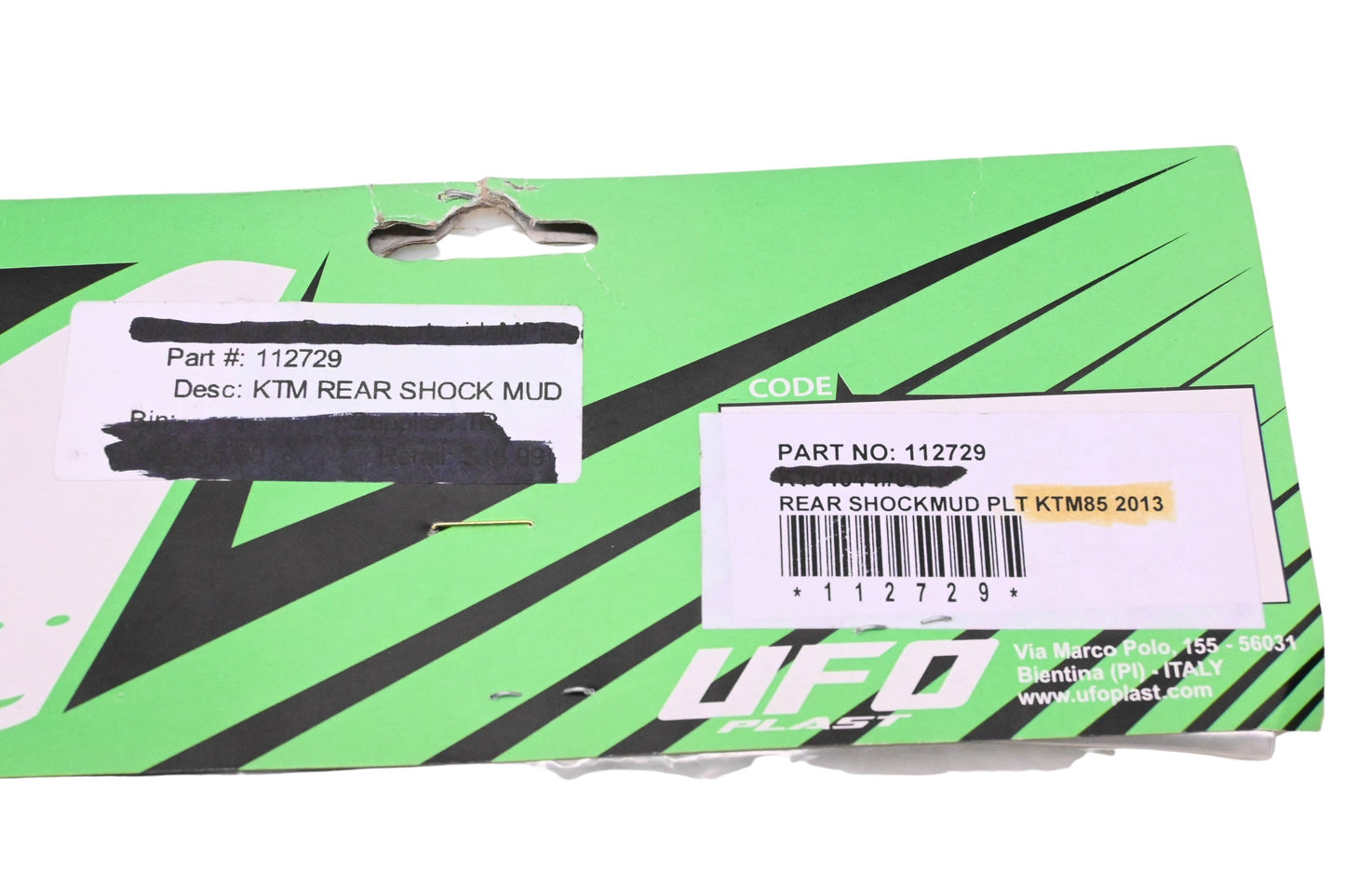 UFO Plast 112729, KTM85-2013 Black Side Panel NOS