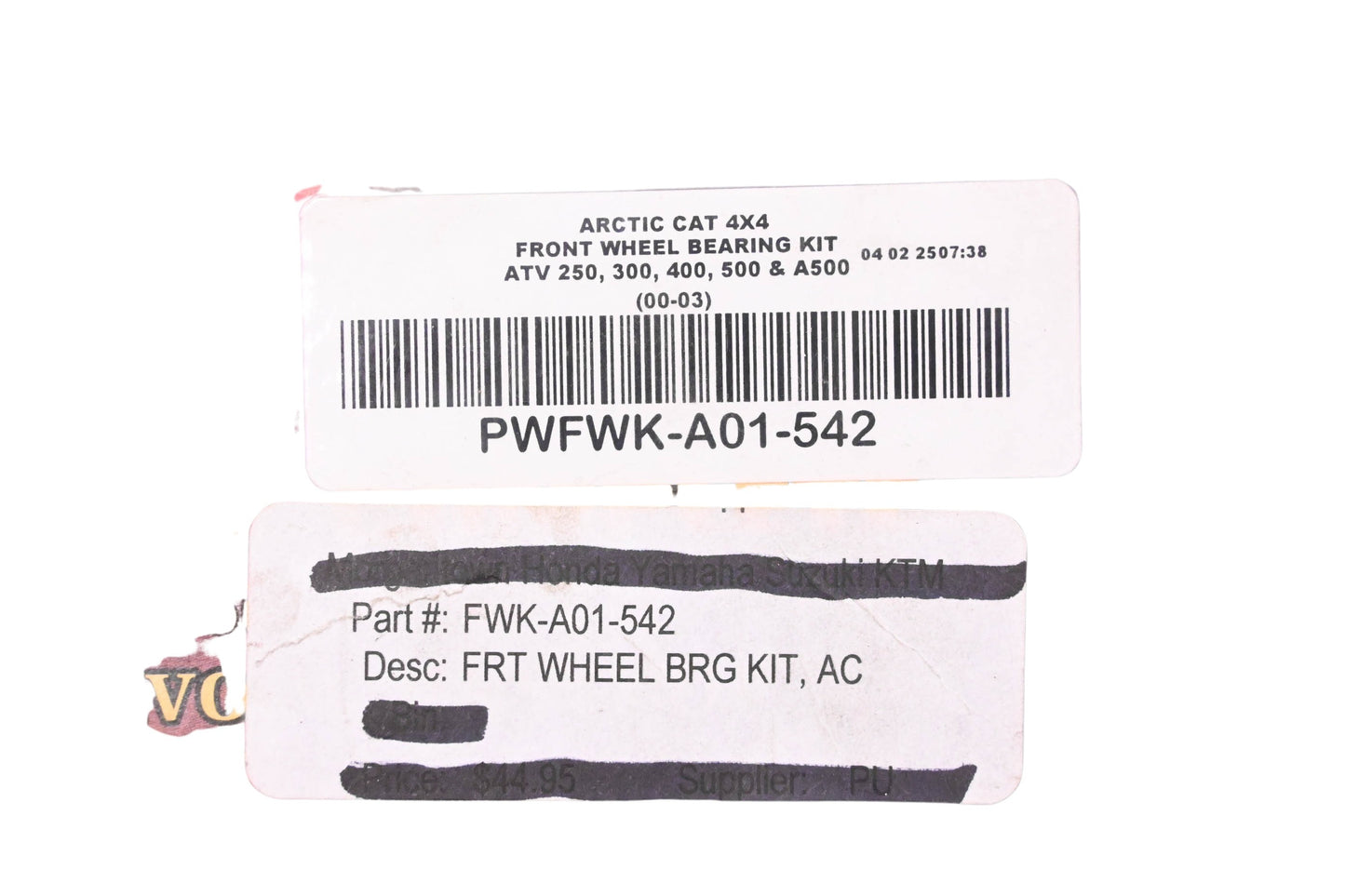Pivot Works PWFWK-A01-542 Front Wheel Bearing Kit NOS