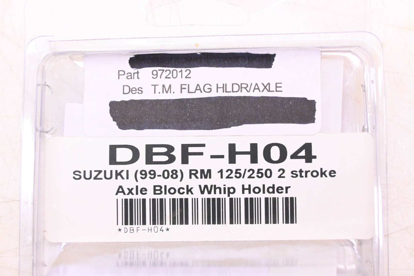 TM Designworks DBF-H04, 972012 Flag Whip Axle Block NOS
