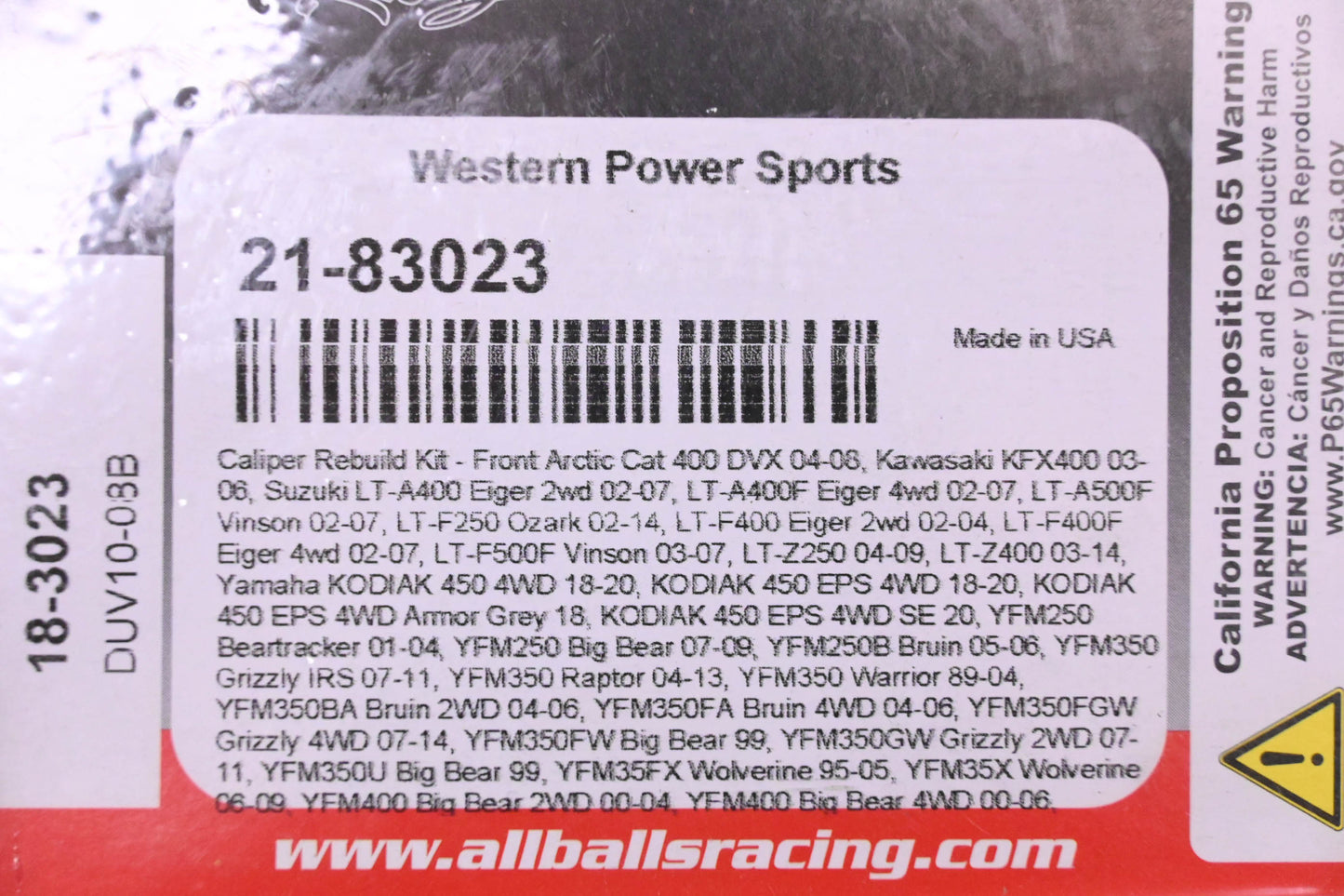 All Balls 21-83023 Caliper Rebuild Kit NOS