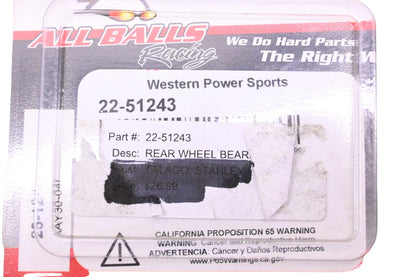 All Balls 22-51243 Rear Wheel Bearing & Seal Kit NOS
