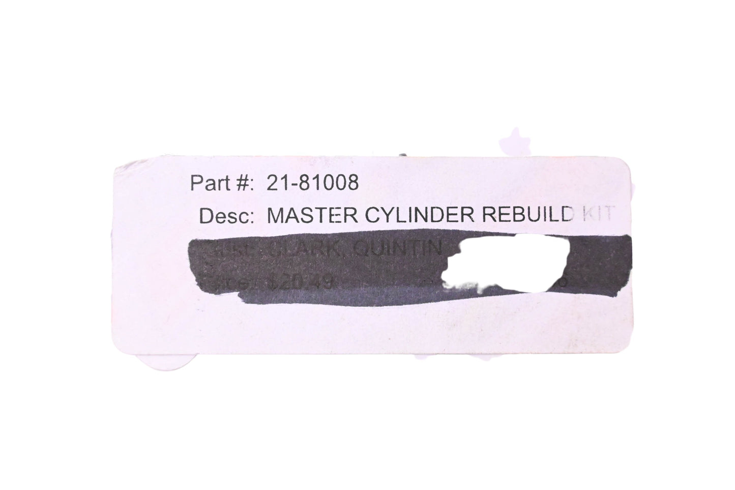 All Balls 21-81008 Master Cylinder Rebuild Kit NOS