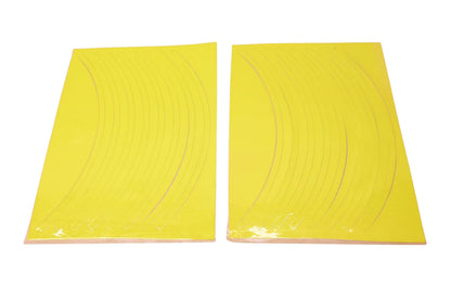 Flu Design 4301-0120 Fluorescent Yellow Wheel Trim Decal Kit NOS