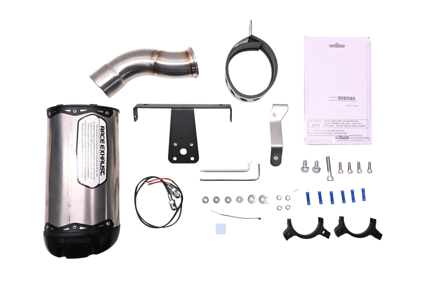 Two Brothers Racing 594258 Performance Race Exhaust System fits 09-12 Kawasaki ZX6R NOS