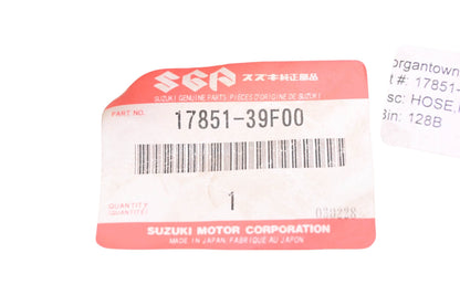 New OEM Suzuki 17851-39F00 Right Radiator Inlet Hose NOS