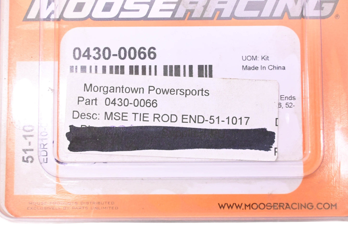 Moose Racing 0430-0066 Tie End Rod Kit NOS