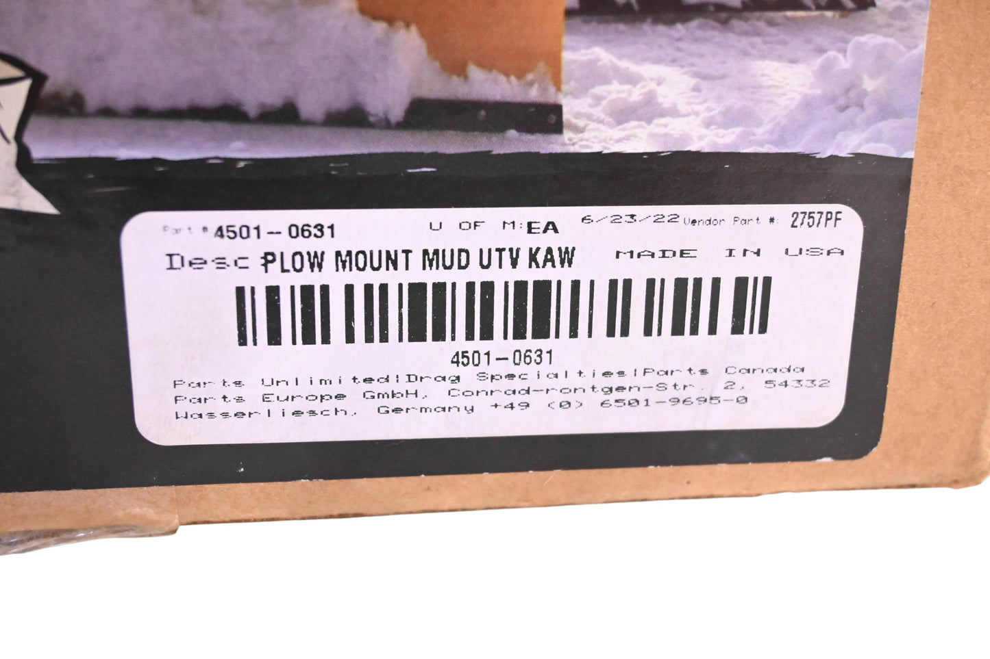 Moose Utilities 4501-0631, 2757PF Plow Mount Assembly Kit NOS