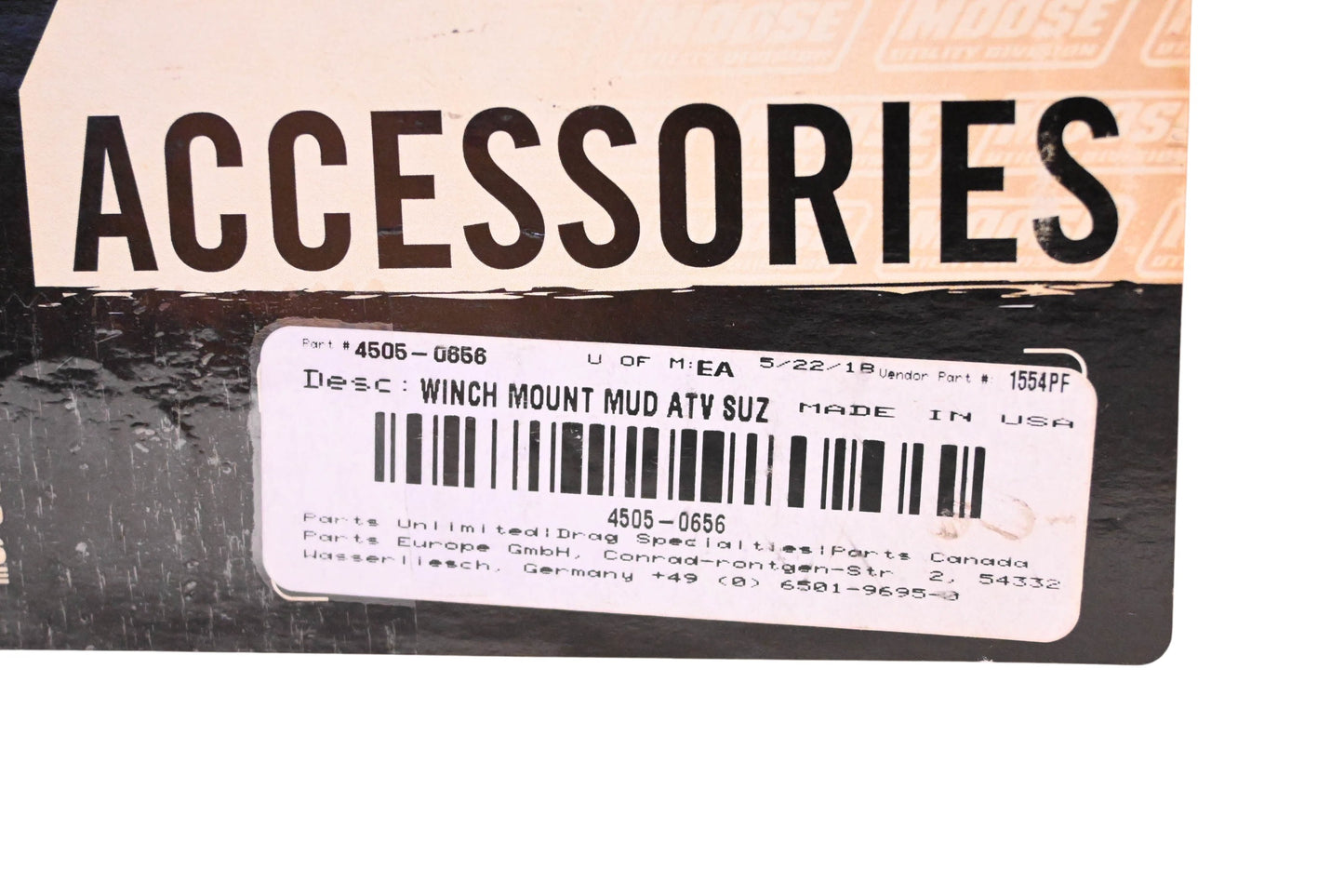 Moose Utilities 4505-0656 Winch Mount Assembly Kit NOS