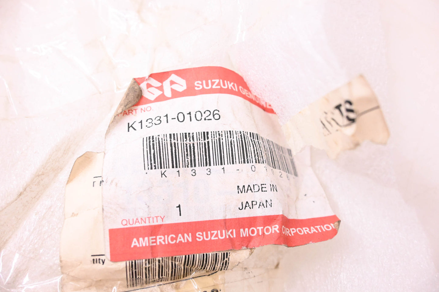 New OEM Suzuki K1331-01026 Twin Peaks Rear Drive Shaft Assembly NOS