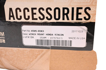 Moose Utilities 4505-0363 Winch Mount Assembly Kit NOS