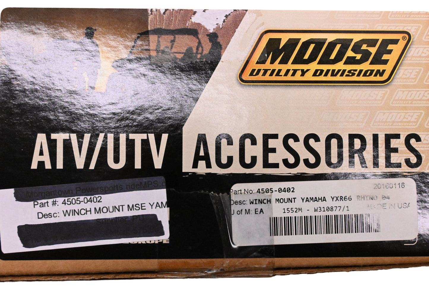Moose Utilities 4505-0402 Winch Mount Assembly Kit NOS