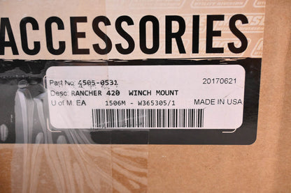 Moose Utilities 4505-0531 Winch Mount NOS