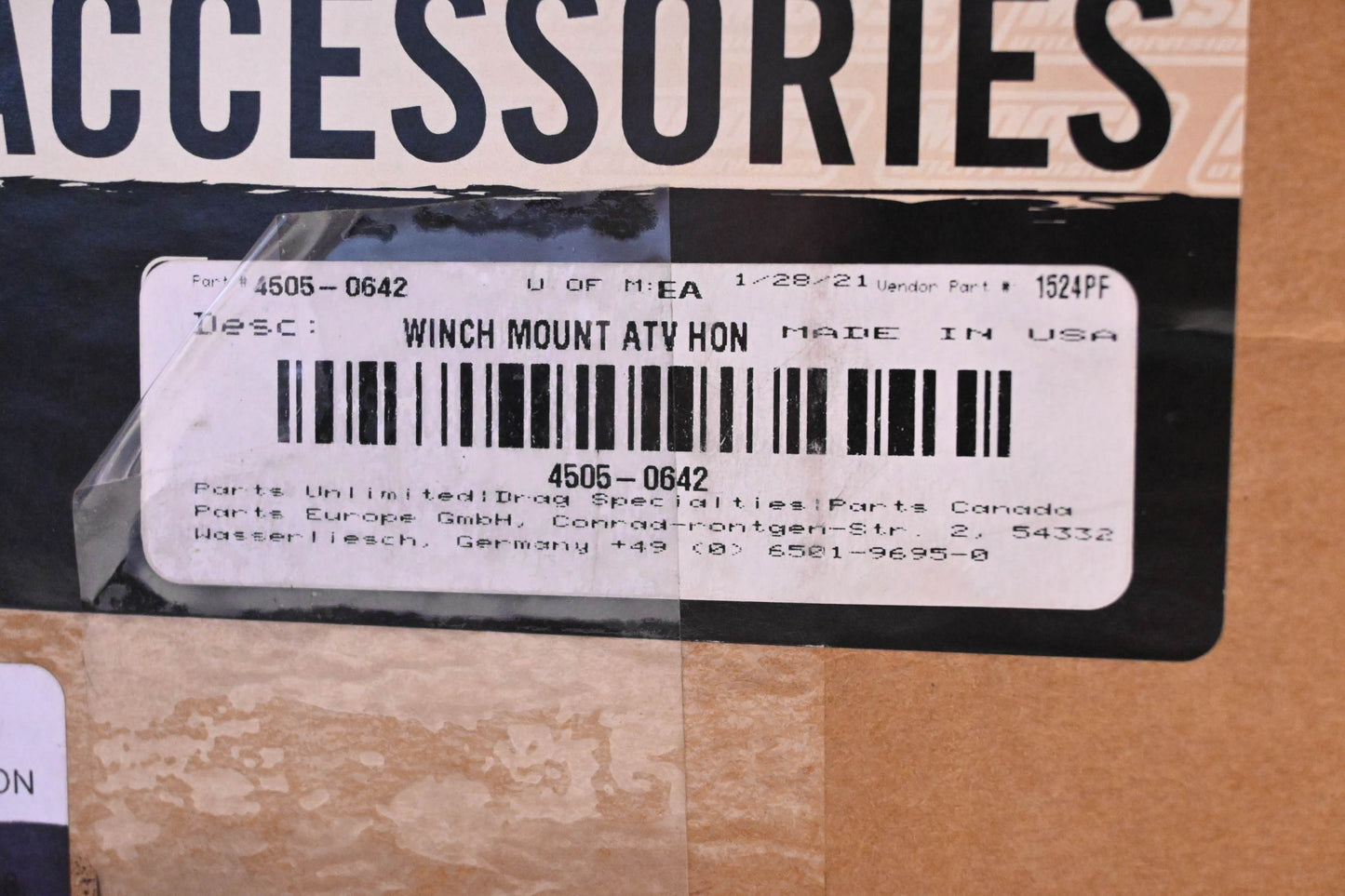 Moose Utilities 4505-0642 Winch Mount Assembly Kit NOS
