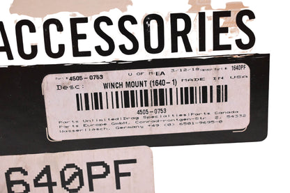 Moose Utilities 4505-0753 Winch Mount NOS