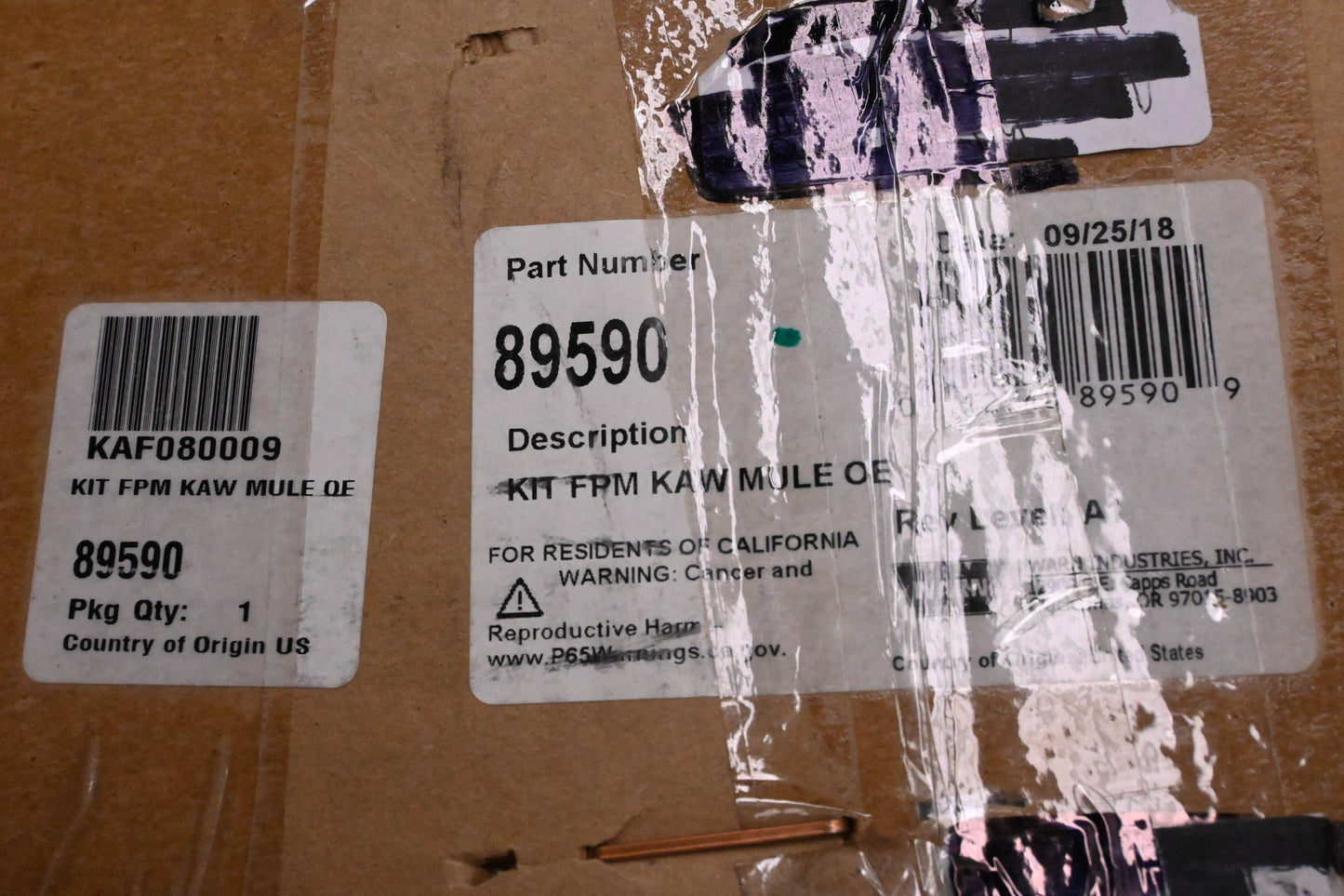 Warn 89590 Plow Mount Assembly Kit NOS