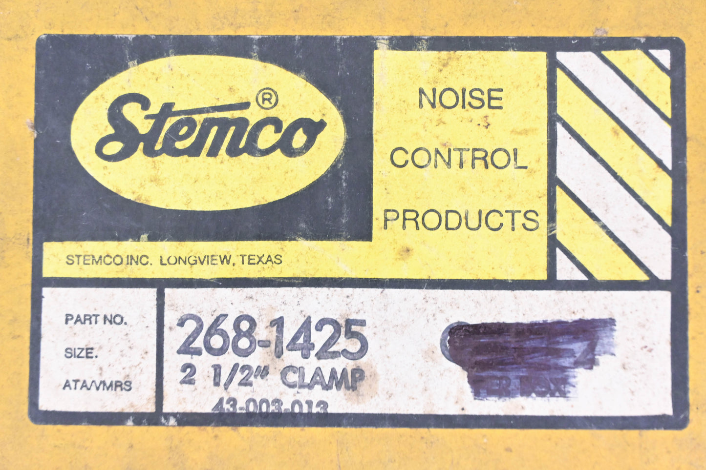 Stemco 268-1425 Preformed 2.5" Exhaust Clamp Kit NOS