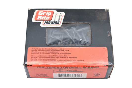 Grip Rite HN048-5 1lb. Fine Thread Drywall 2" Philips Screws NOS