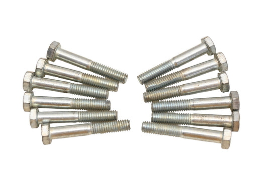 KS Supply RC028-4 Hex Bolts 1/2" x 3/8-18 x 2" Qty 12 NOS