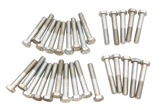 Aftermarket RC028-5 Hex Bolts 1/2" x 3/8-24 x 2" Grade 5 Qty 30 NOS