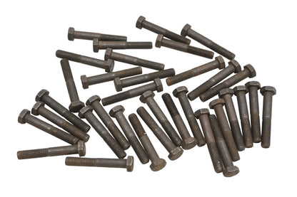 Aftermarket RC028-6 Black Hex Bolts 1/2" x 3/8-24 x 2" Grade 5 Qty 34 NOS