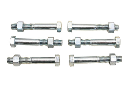 CYI RO015-24 Hex Bolts With Nuts 9/16" x 3/8-16 x 2.5" Grade 307A Qty 6 NOS