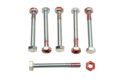 Aftermarket RO015-30 Metric Bolts & Nuts 17mm x M12-1.5 x 90mm 4.8 Grade Qty 6 NOS