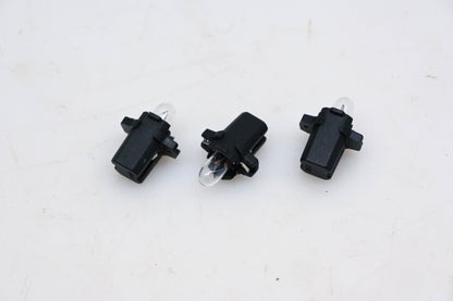 Wagner 17036 Clear 12v .48CP Bulbs & Sockets Qty 3 NOS