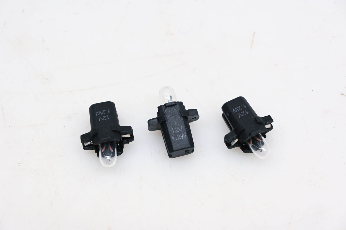 Wagner 17036 Clear 12v .48CP Bulbs & Sockets Qty 3 NOS