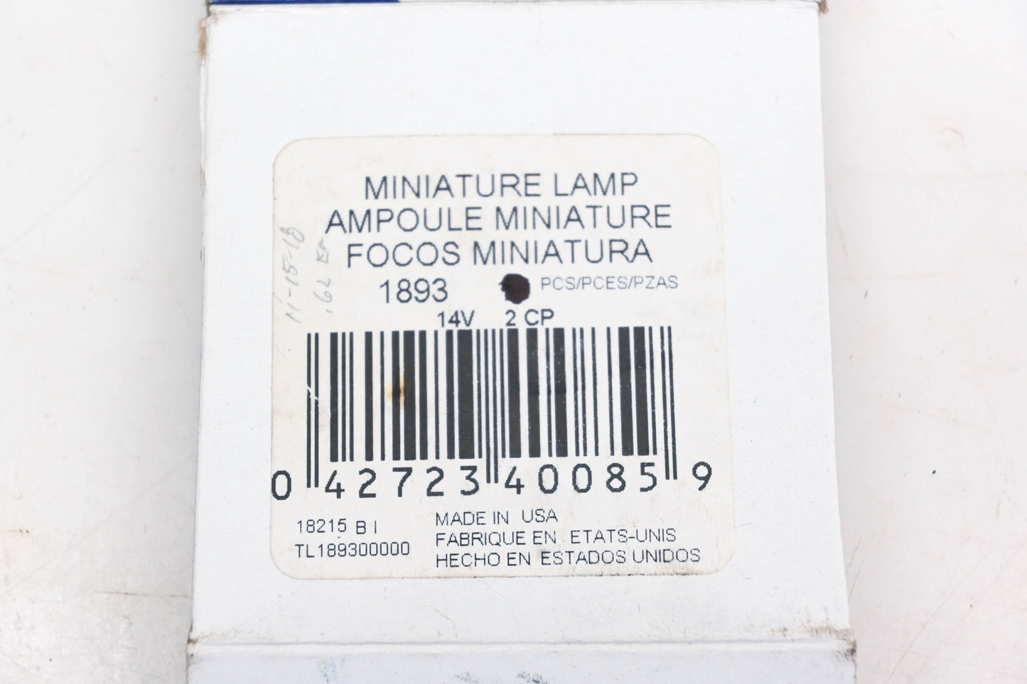 Wagner 1893 Clear 14v 2CP Bulbs Qty 3 NOS