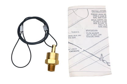 Velvac 032135 Drain Valve With 3' Pull Cable Kit NOS