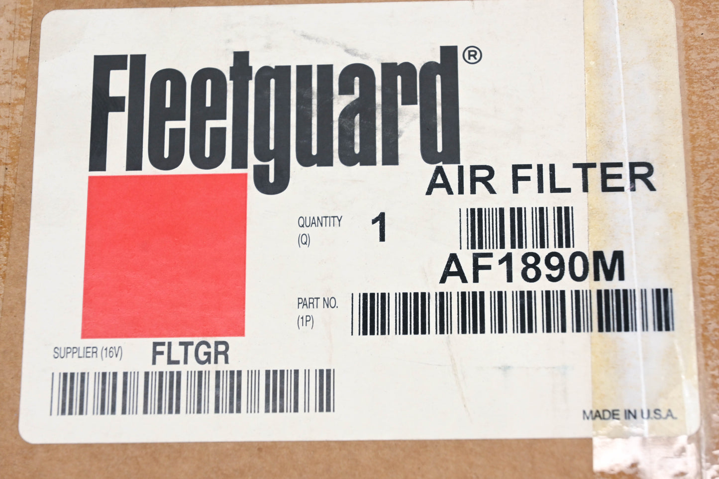 Fleetguard AF1890M, AF-1890M Air Filter NOS