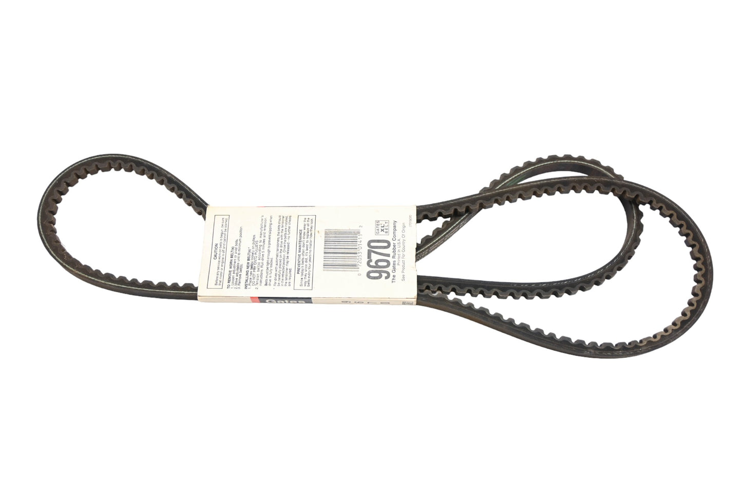Gates 9670 Green Stripe V-Belt NOS