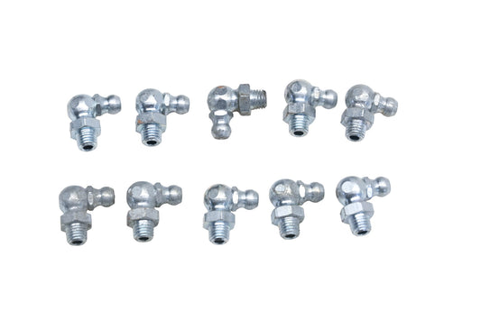 Aftermarket DO011-26 90 Degree Grease Fittings 1/4-28 x 3/8 Qty 10 NOS