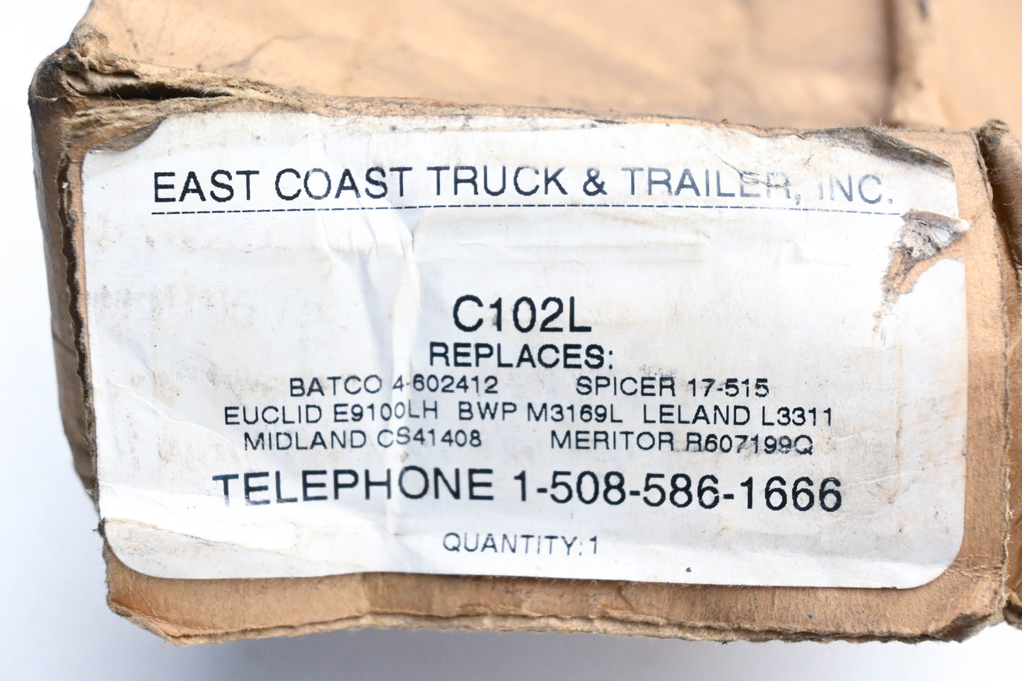 East Coast Truck & Trailer C102L Lefthand Air Brake Camshaft