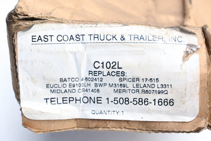 East Coast Truck & Trailer C102L Lefthand Air Brake Camshaft