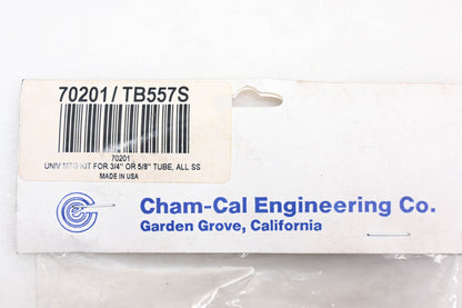 Cham-Cal 70201, TB557S Universal 3/4"-5/8" Tube Mounting Kit NOS