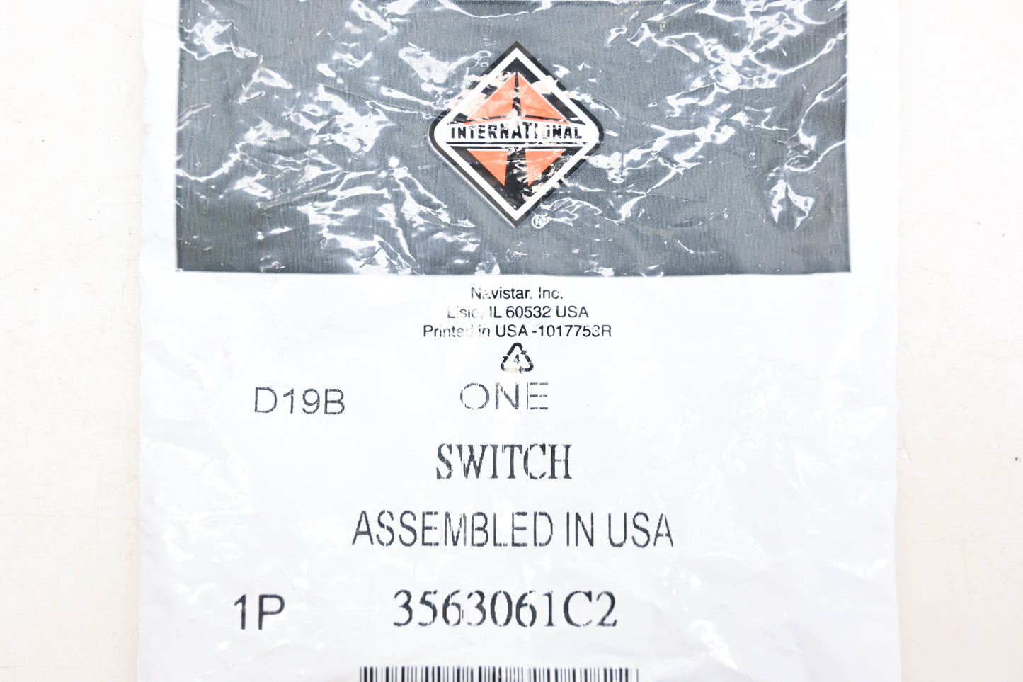 International 3563061C2 Headlight Control Rocker Switch NOS