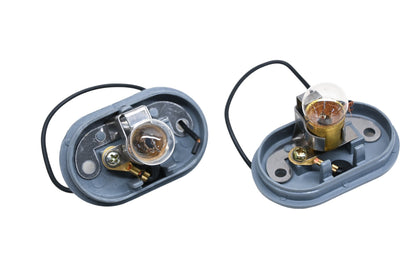 Aftermarket 6000 License Plate Lamp Bases Qty 2 NOS