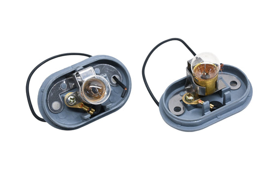 Aftermarket 6000 License Plate Lamp Bases Qty 2 NOS