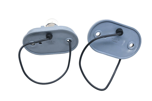 Aftermarket 6000 License Plate Lamp Bases Qty 2 NOS