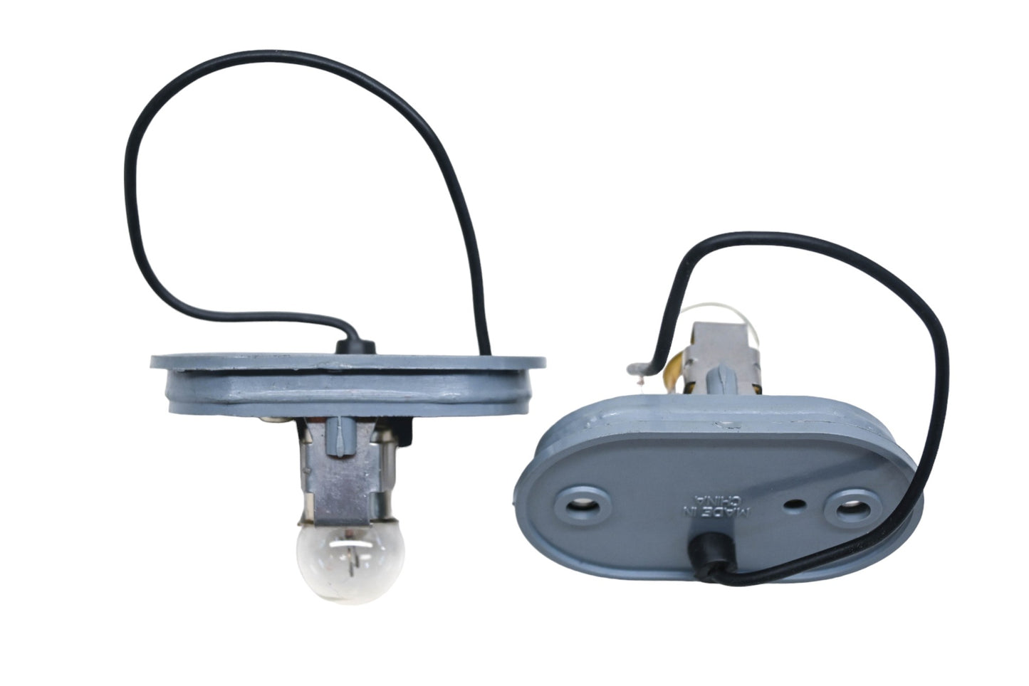 Aftermarket 6000 License Plate Lamp Bases Qty 2 NOS