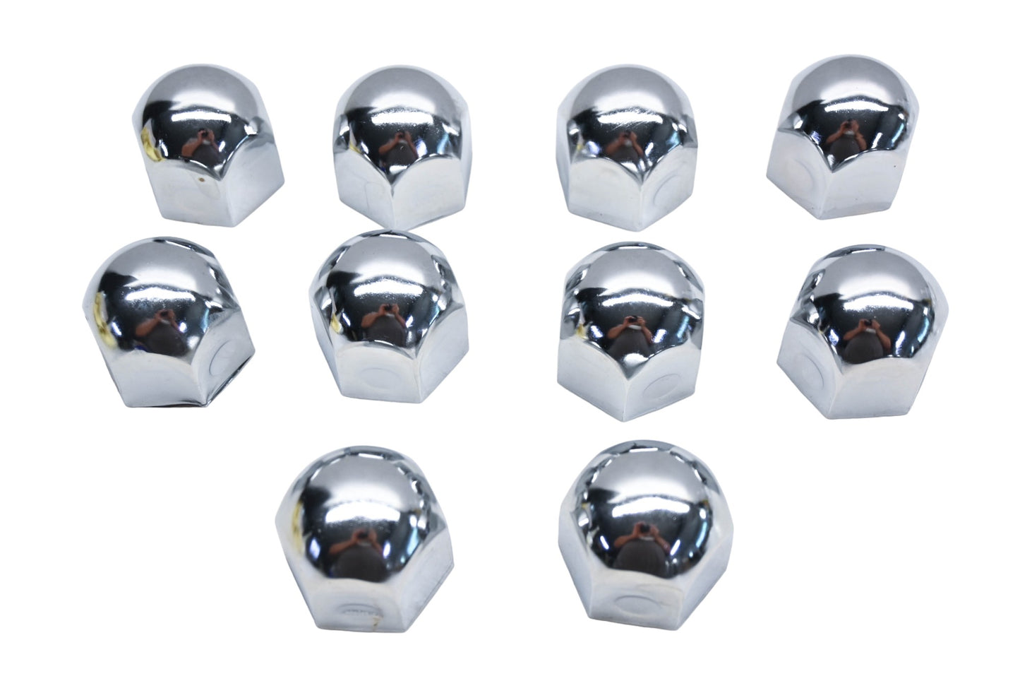 Aftermarket WE038-23 Chrome 1-1/2" Wheel Lug Nut Caps Qty 10 NOS