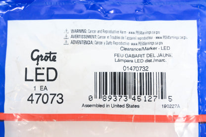 Grote 47073 Amber Marker Lamp Assembly NOS