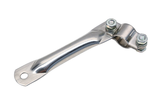 Delbar 465-C, 465C Clamp & Tube Chrome Mirror Bracket Assembly NOS