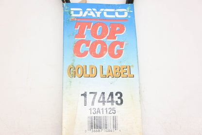 Dayco 17443, 13A1125 Gold Label Top Cog Belt NOS