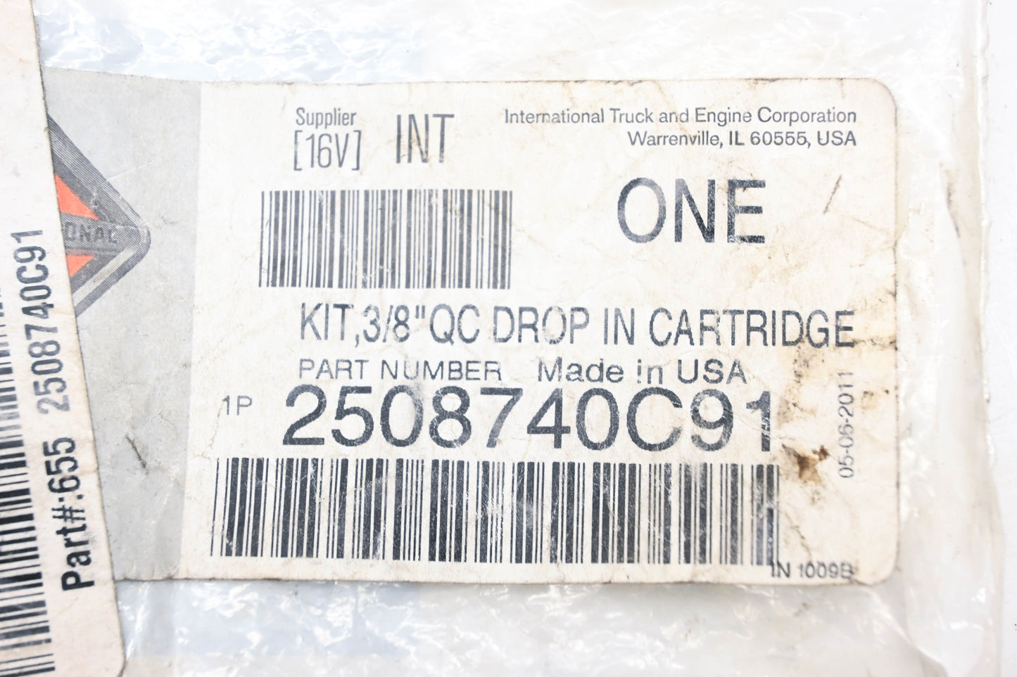 International 2508740C91 QC Drop In Cartridge 3/8" Kit NOS