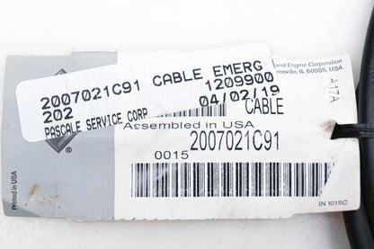 International 2007021C91 Emergency Cable 38" NOS