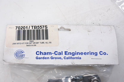 Cham-Cal 70201, TB557S Universal 3/4"-5/8" Tube Mounting Kit NOS
